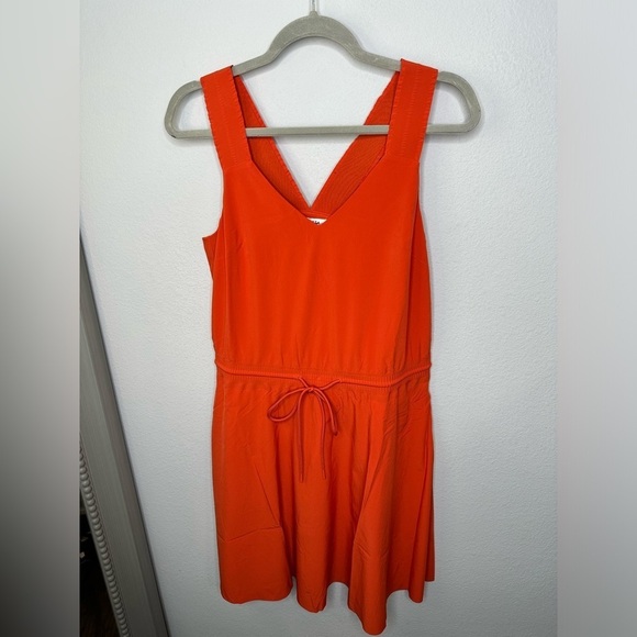 Athleta Savannah Strap Mini Dress Small/Tall Orange Vacation Resort NWOT - Picture 1 of 6